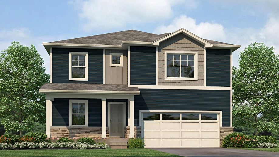 Bridgeport floor plan at new home community Brighton Crossing