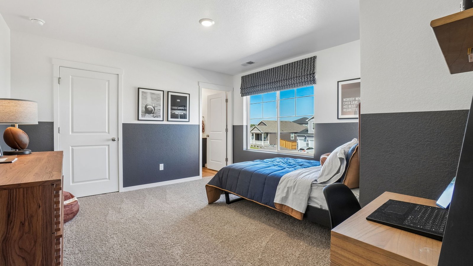 Secondary bedroom in new home in Brighton Colorado