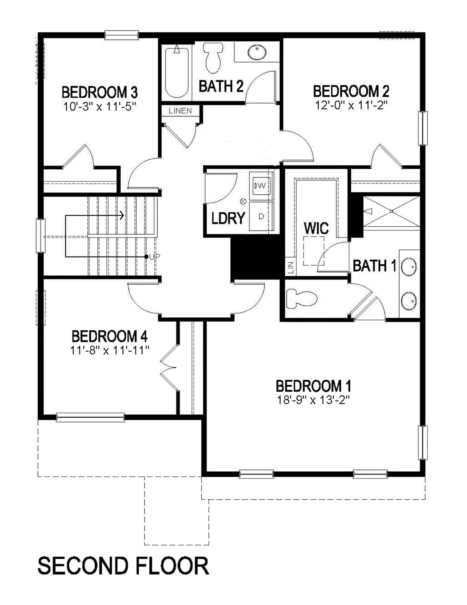 Bellamy floorplan second floor