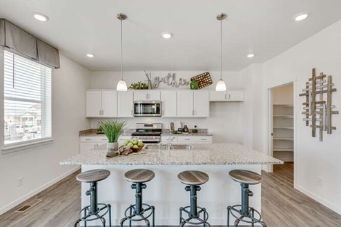 dining and kitchen