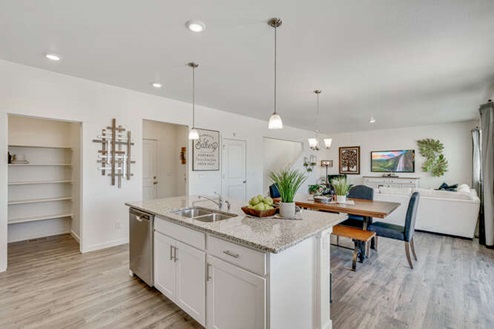 view of kitchen and pantry