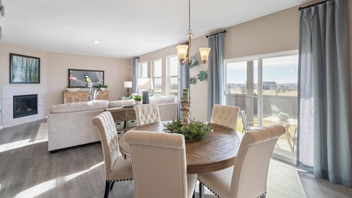 Hennessy Living Room at Trails at Crowfoot by D.R. Horton