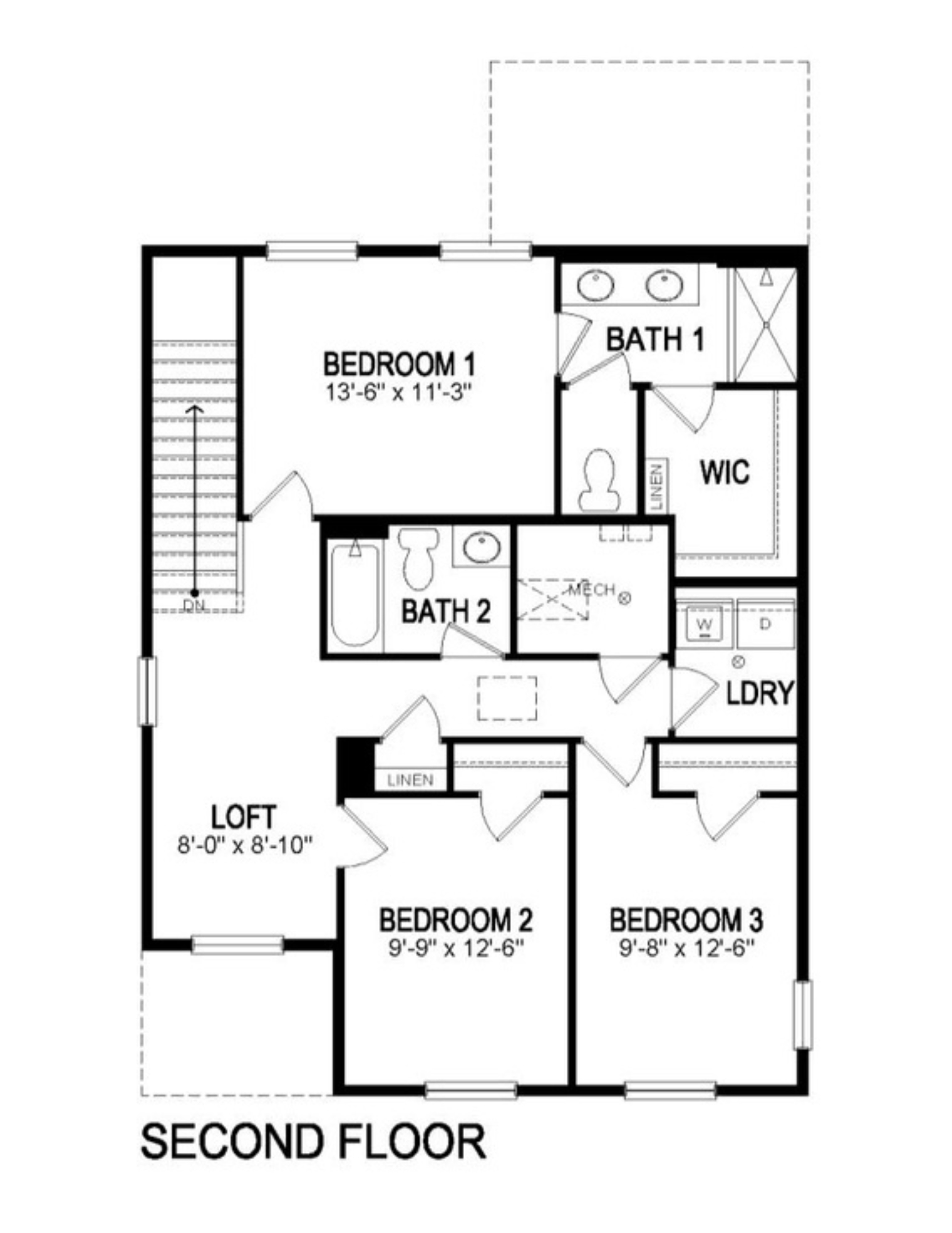Cabral floor plan second floor