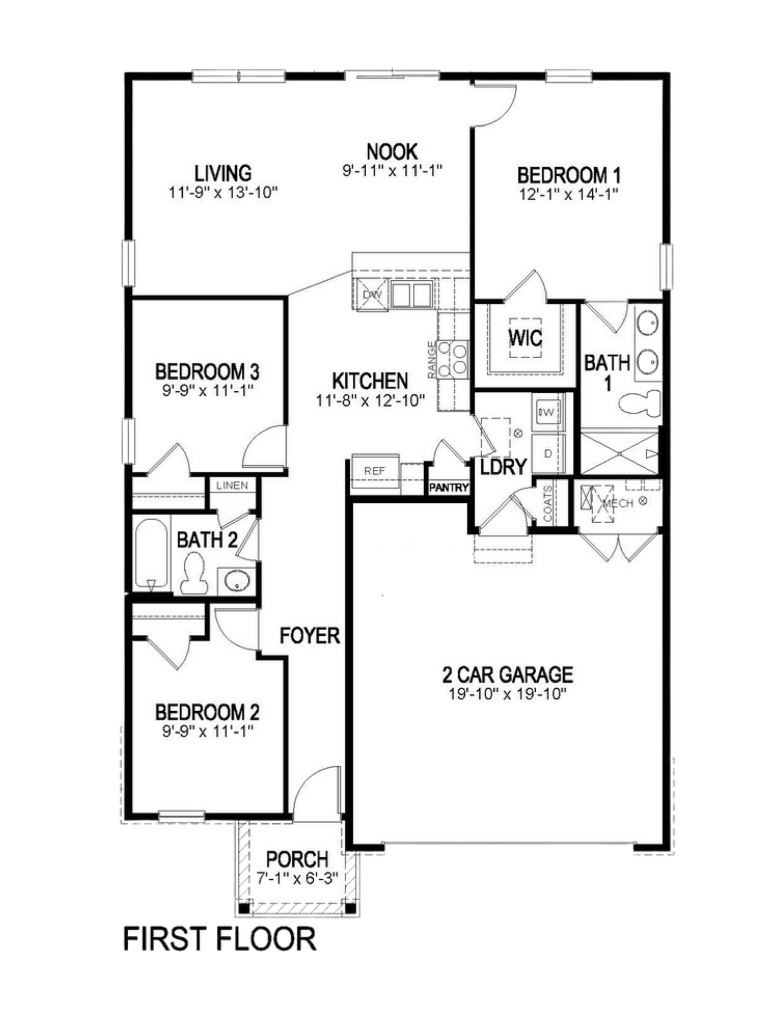 Floor Plan in Lorson Ranch Colorado Springs, CO D.R. Horton