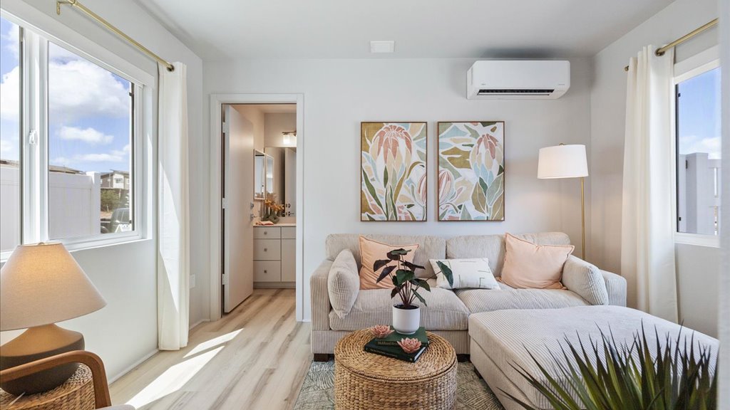 Interior bonus space with couch