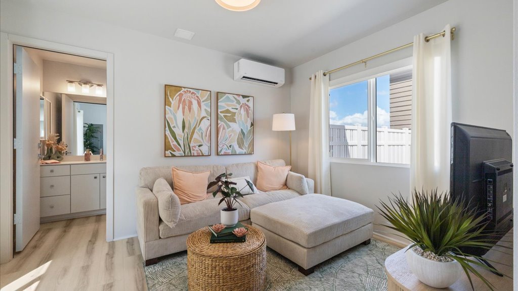 Interior bonus space with couch