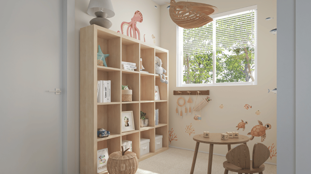 Interior bonus space with large window