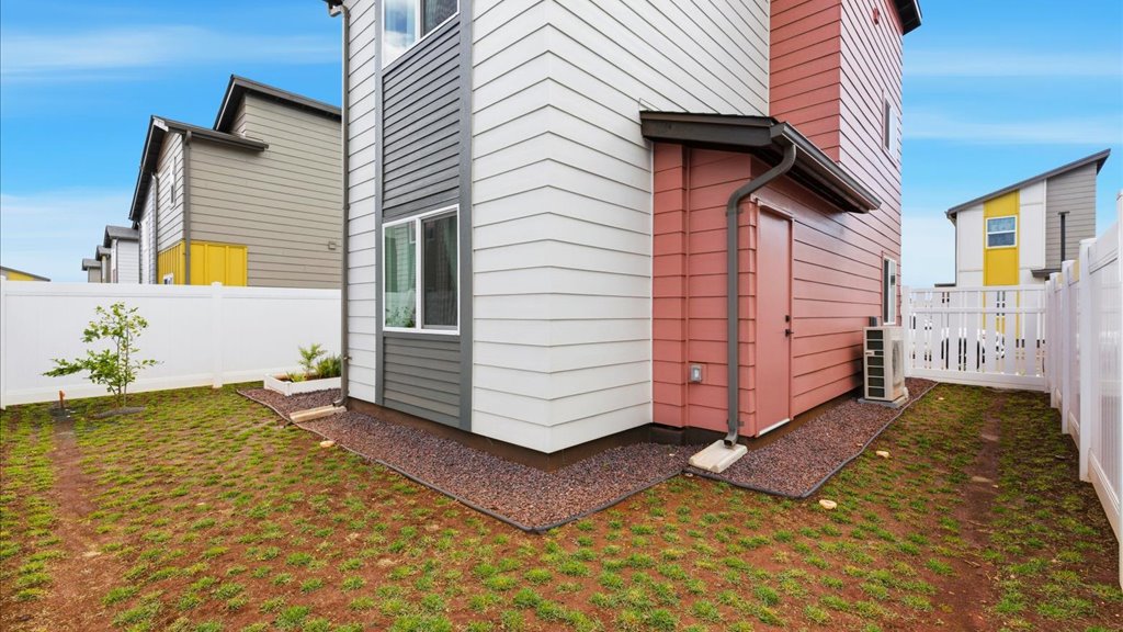 Exterior home drone photo yard