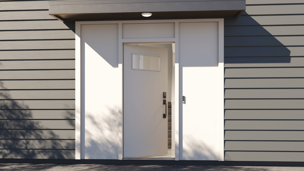 Exterior paneling front door