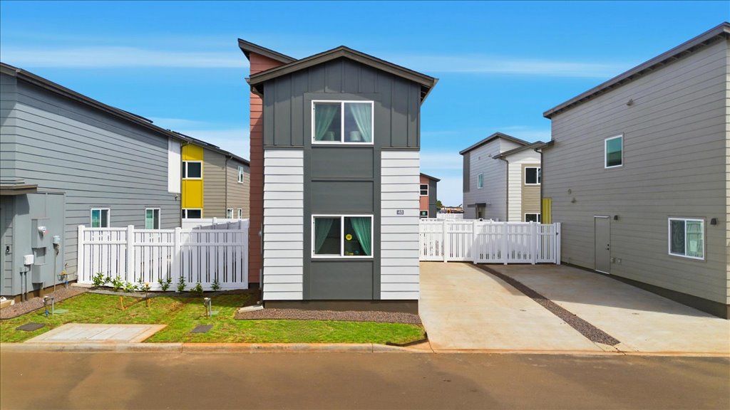 Exterior home drone photo