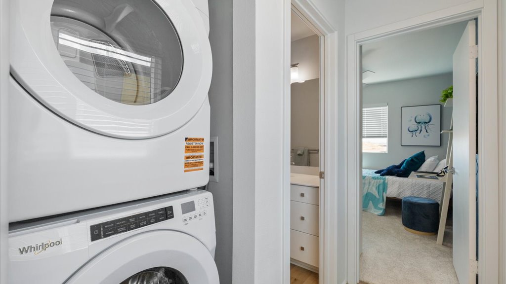 Interior laundry area
