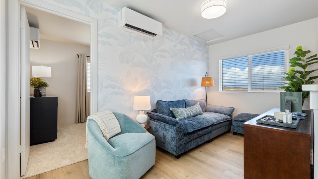 Interior bonus space with couch