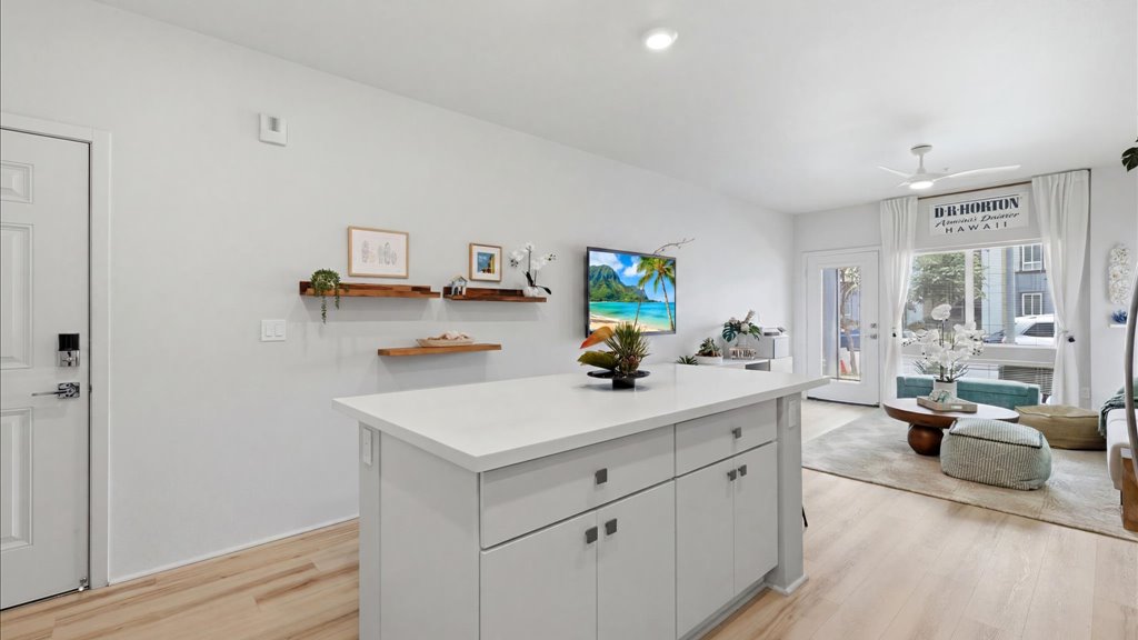 Interior kitchen with stainless steel appliances