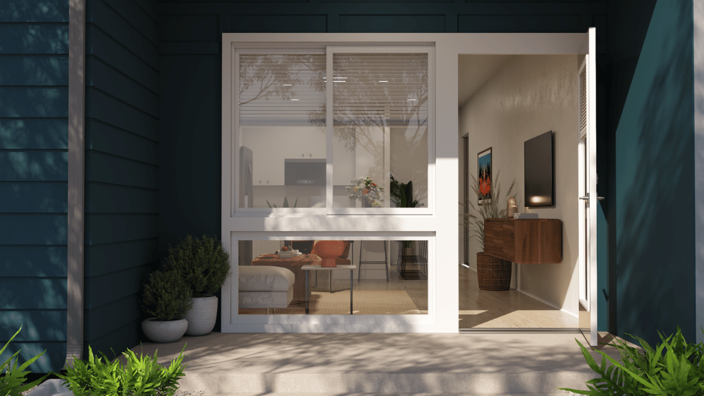 Exterior building door to home