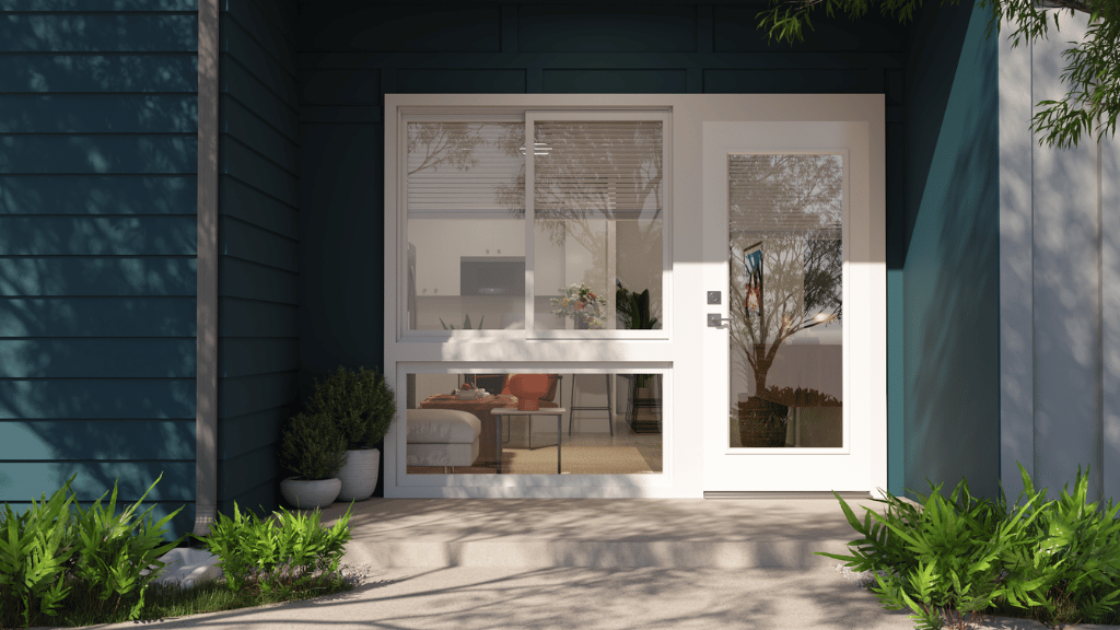 Exterior building door to home