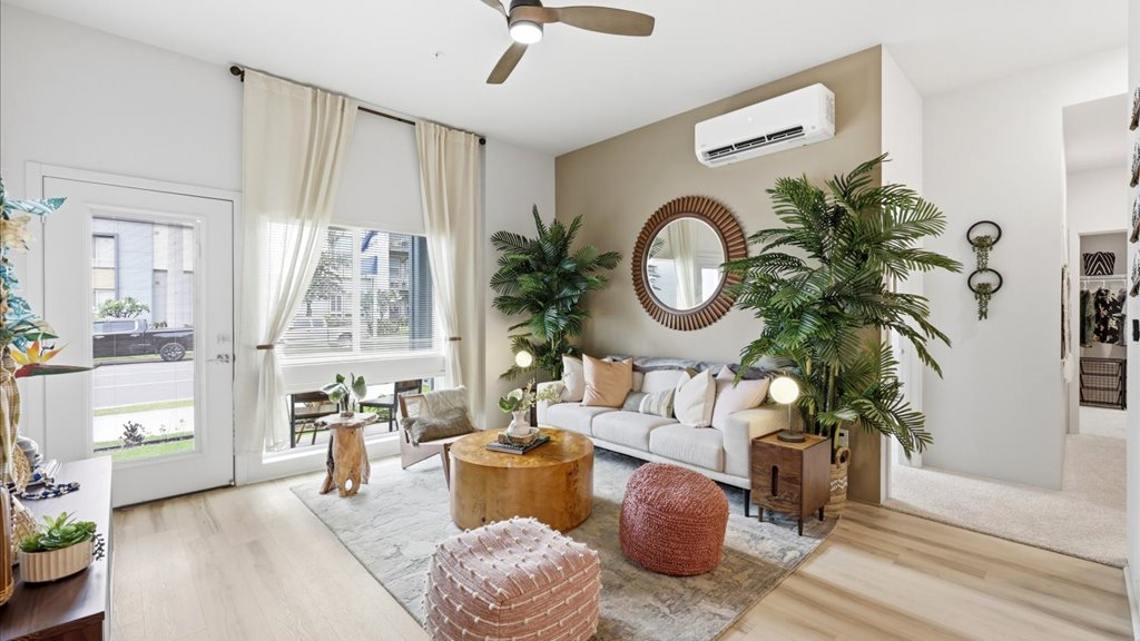 Interior living room open to lanai
