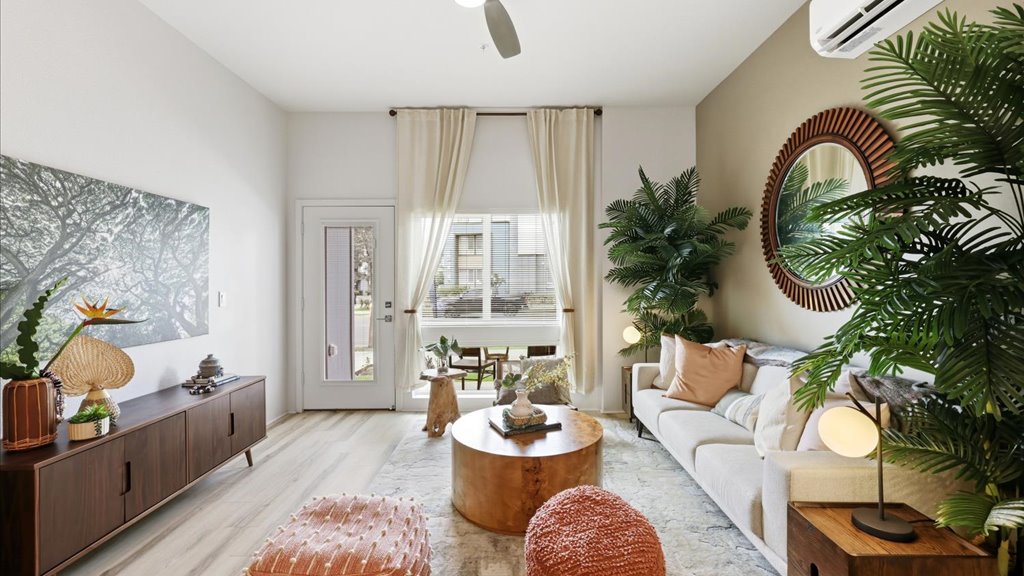 Interior living room open to lanai
