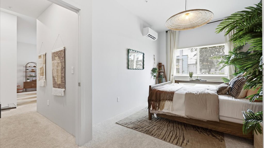 Interior bedroom walk in closet