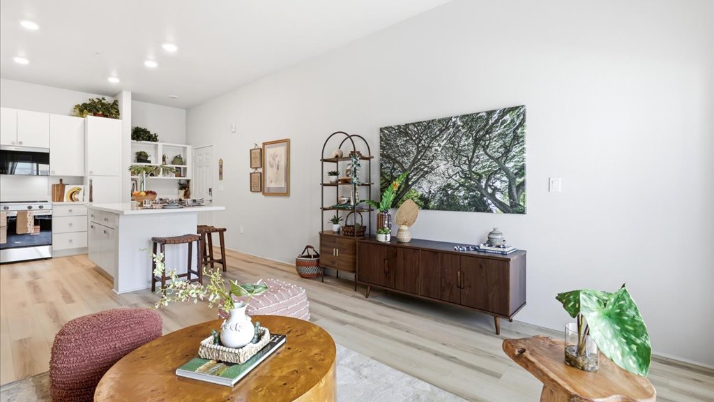 Interior living room open to lanai