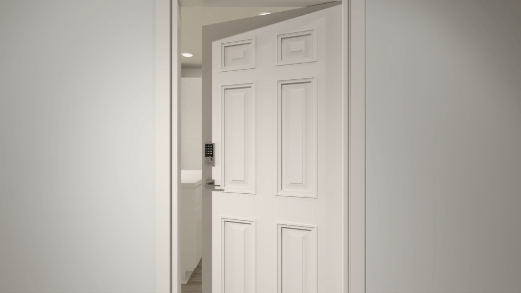 Interior entrance to home door