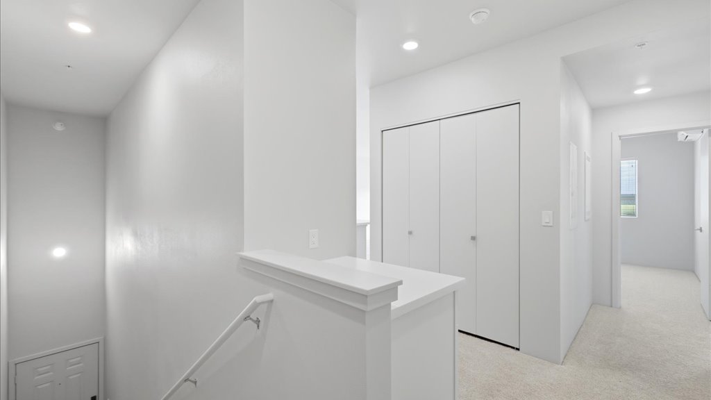Interior hallway and stairwell