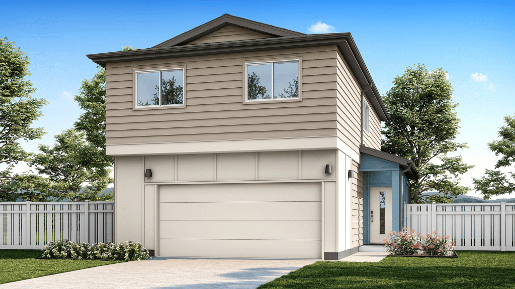 Exterior two story home