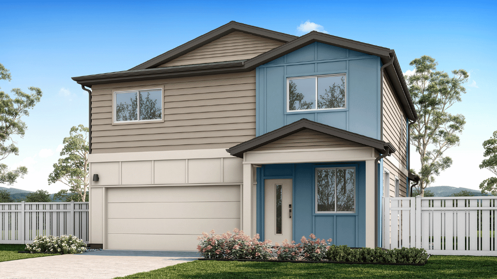 Exterior two story home