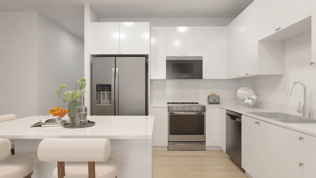 Interior virtual rendering kitchen