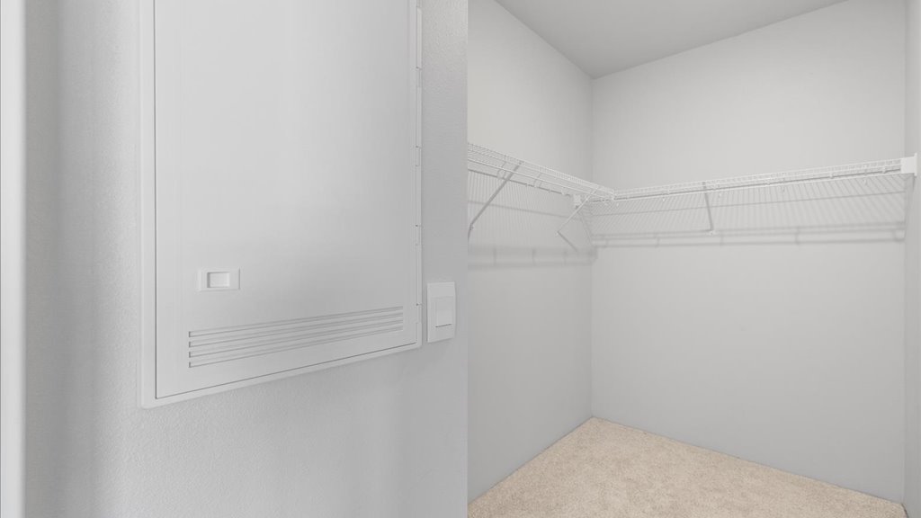 Interior walk in closet