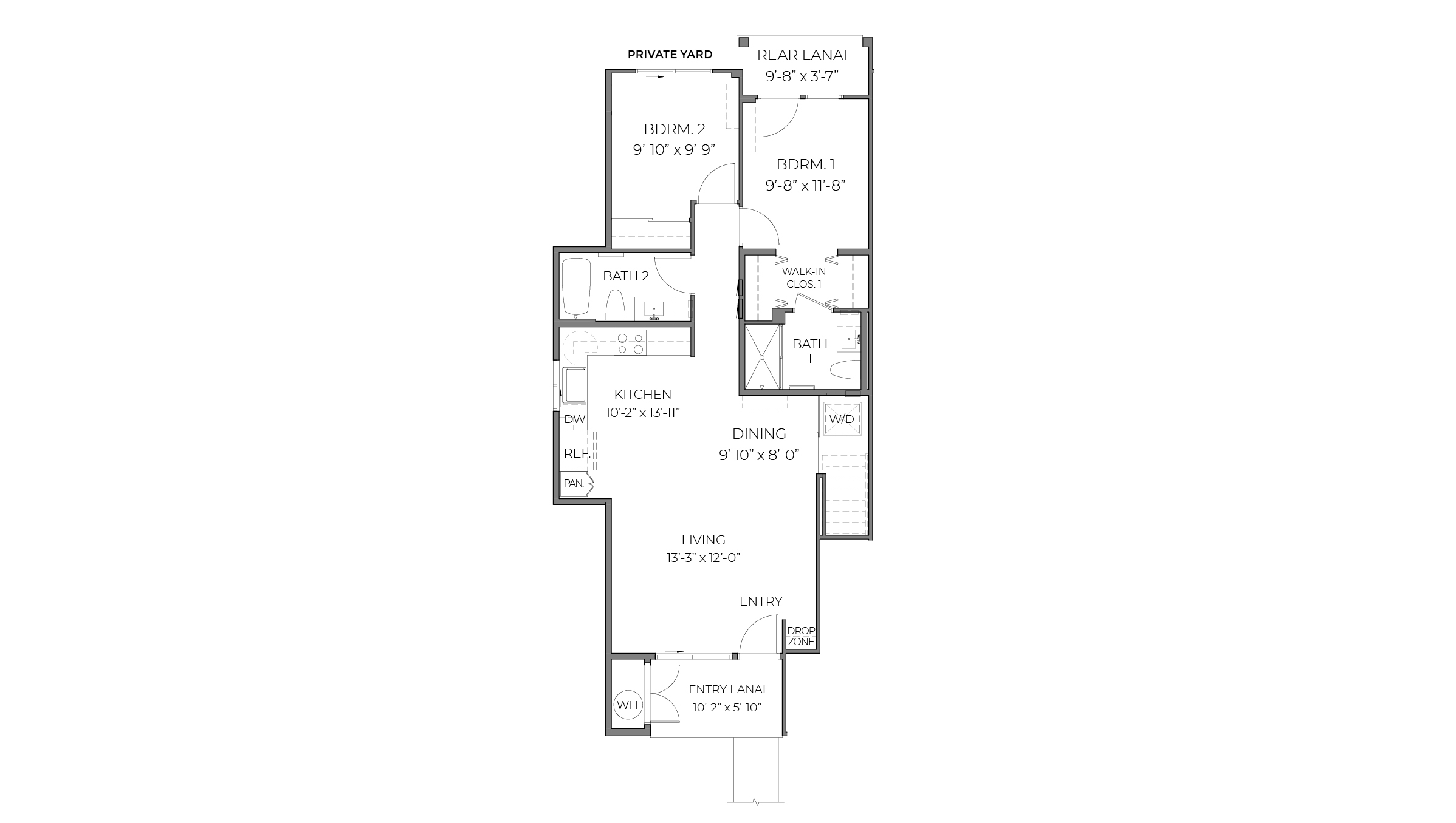 Interior floorplan drawing