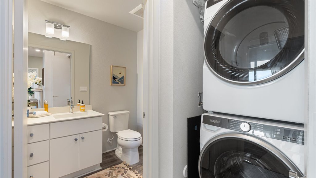 Interior laundry area