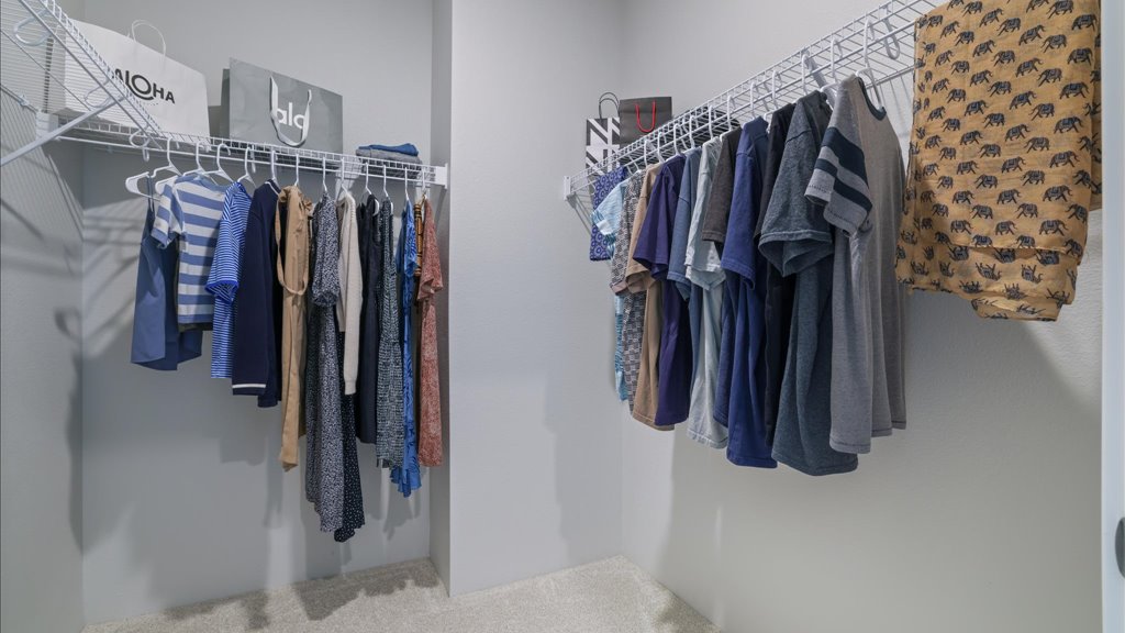 Interior walk in closet