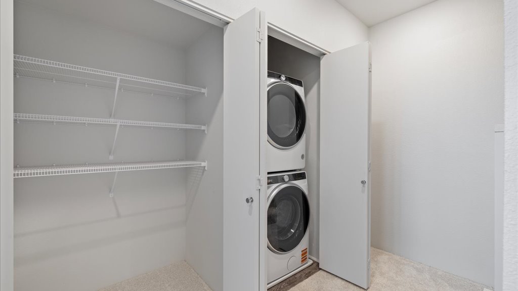 Interior laundry area