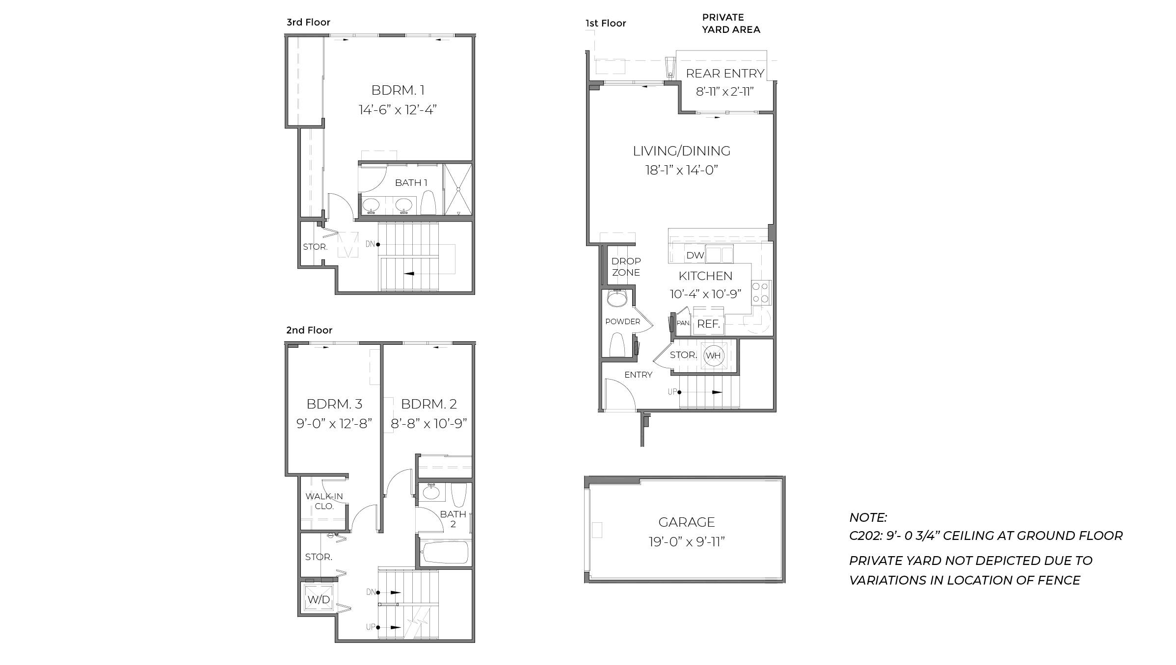 Interior floorplan drawing