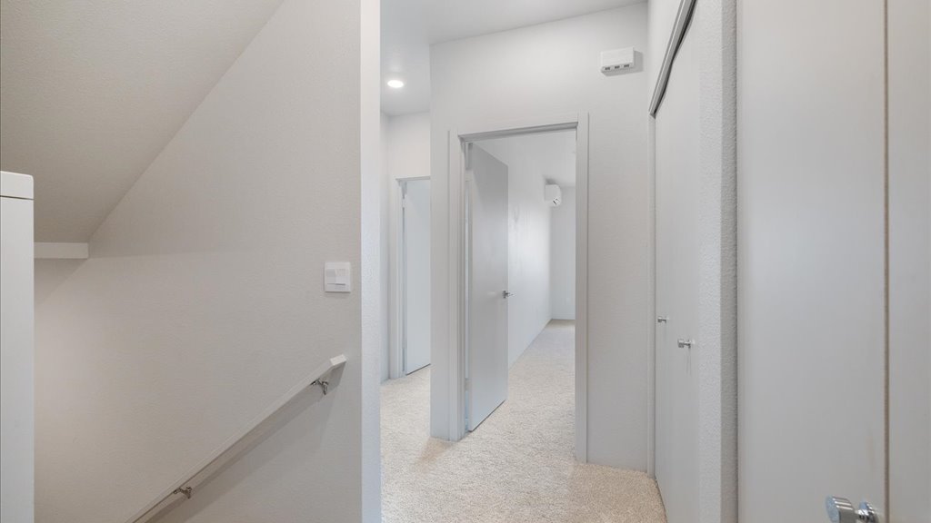 Interior stairwell and hallway