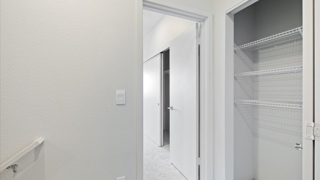 Interior stairwell and hallway