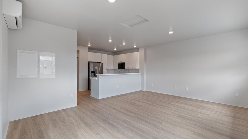 Interior living room and dining area