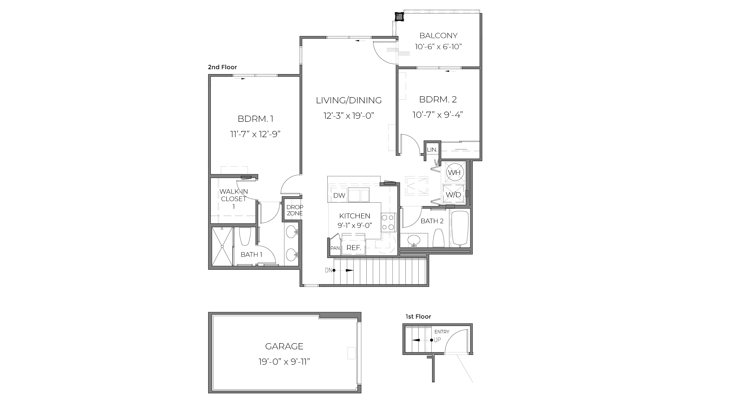 Interior floorplan drawing