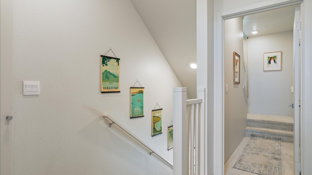 Interior hallway laundry area