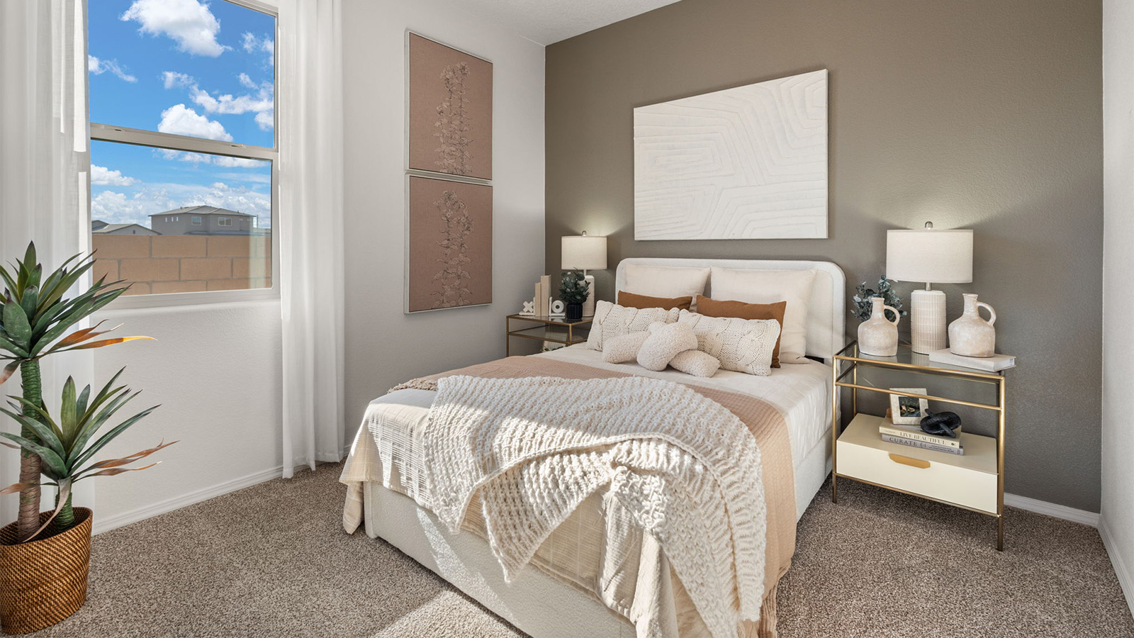 Third bedroom, flex-office, study, entertainment, game, craft room in this new construction D.R. Horton home