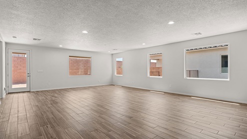 Living area over looking kitchen