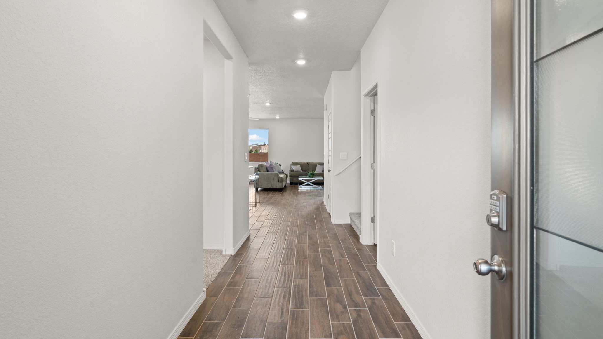 Bliss entryway with tile floors