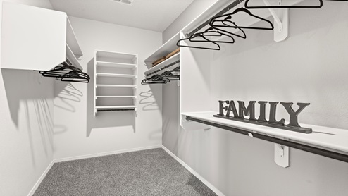 Primary closet