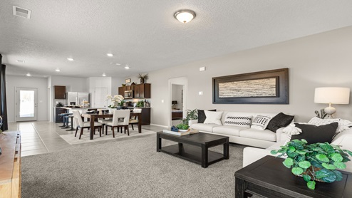 Family & dining room and kitchen