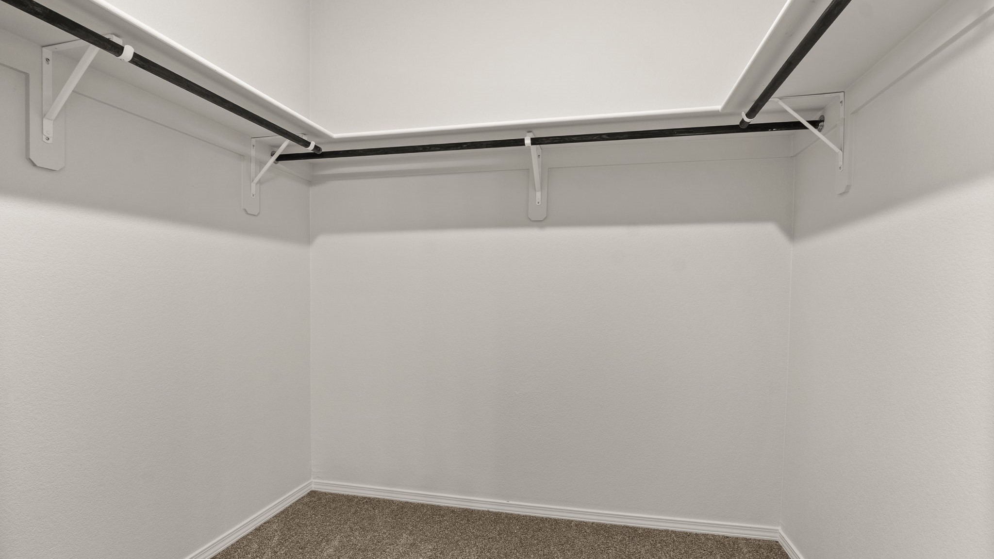 Primary walk-in closet with shelving, storage capacity, and organized layout at Vista Grande
