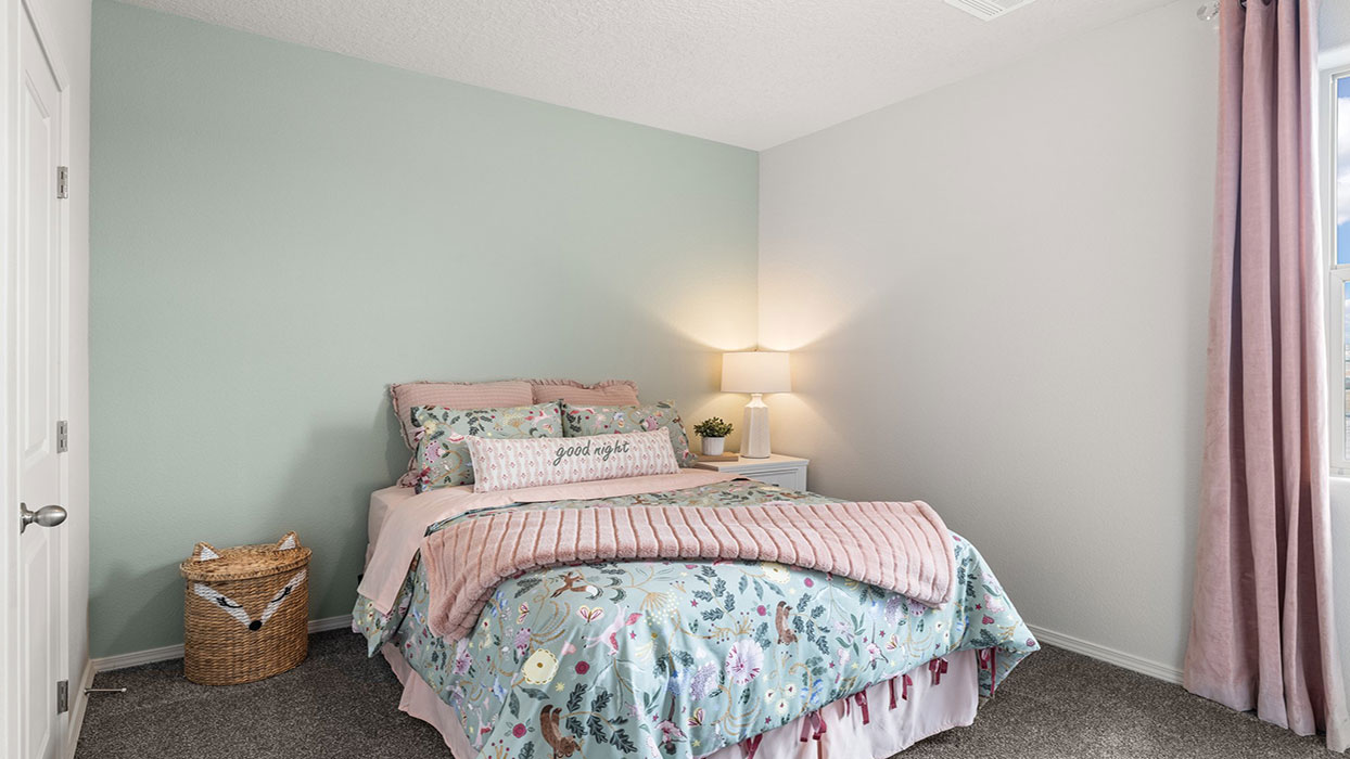 Bedroom 2 alternate angle showing layout and wall space for furniture placement at Los Diamantes Phase III