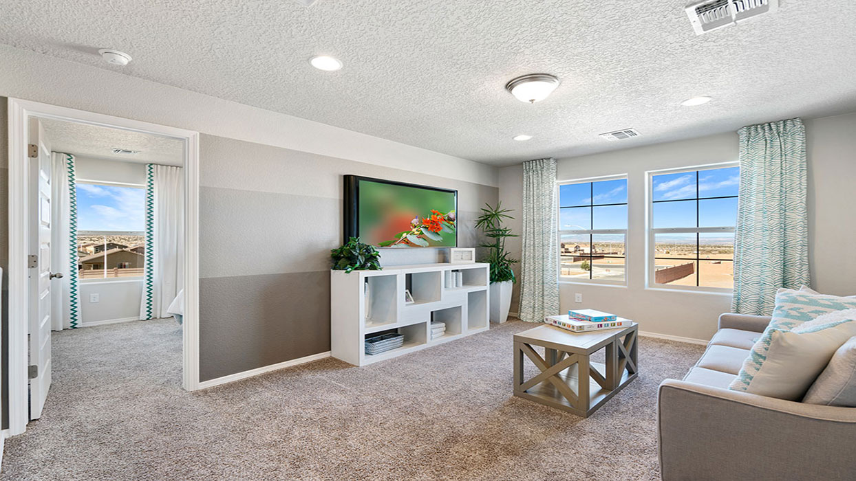 Loft shown from alternate angle featuring open landing area for flexible use at Los Diamantes Phase III