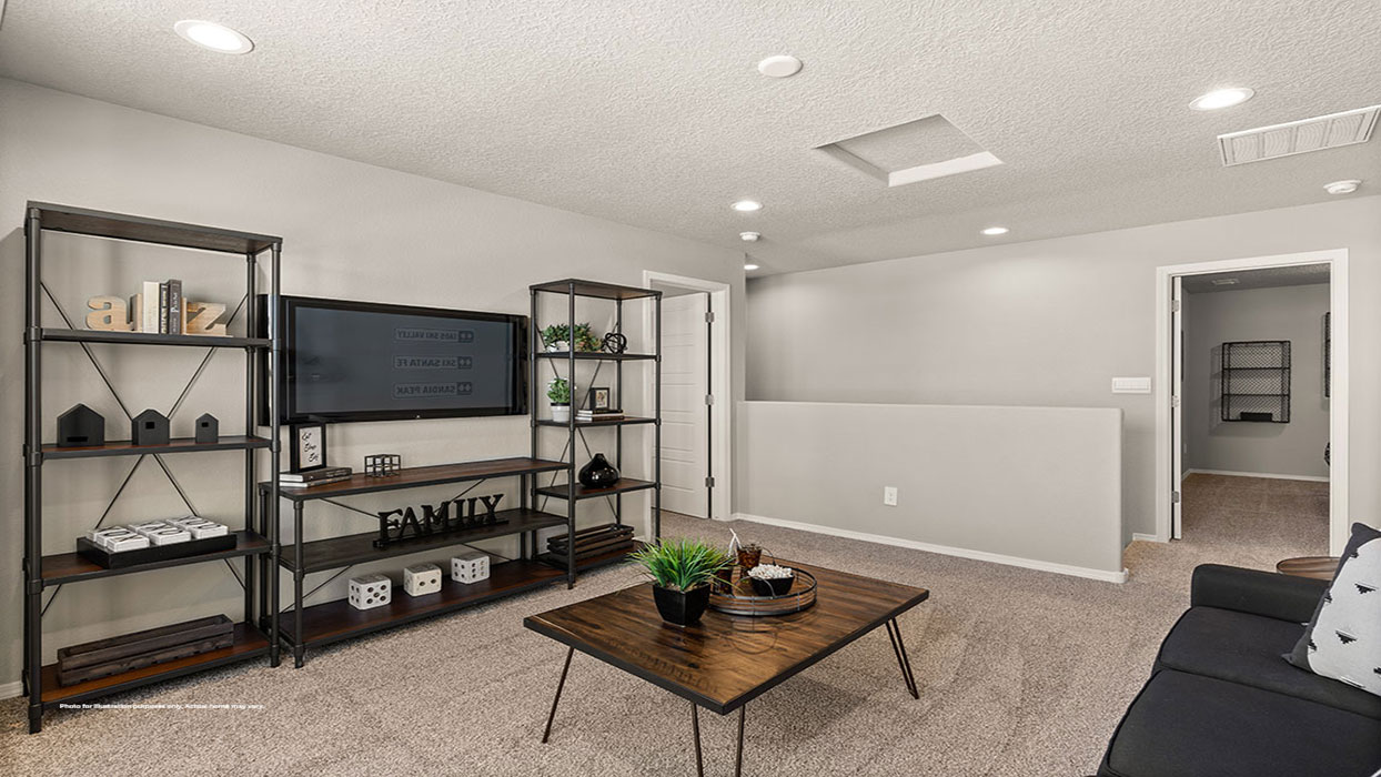 Interior upstairs loft area