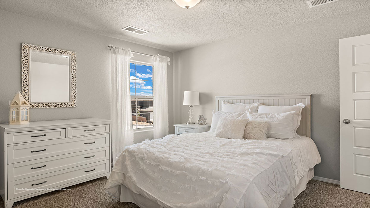 Interior bedroom with window