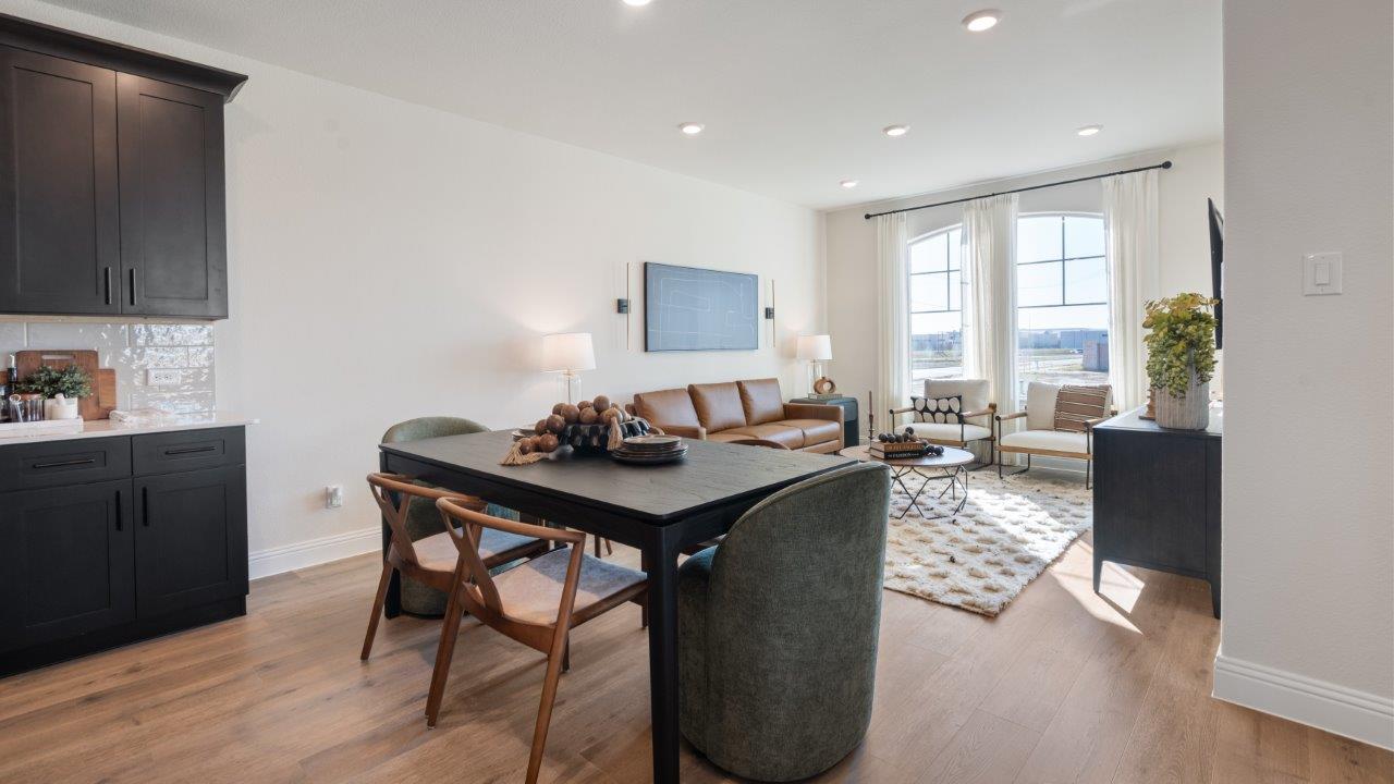 Spacious dining area